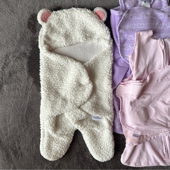 NIB/EUC 5pc Halo Sleep Sack/SwaddleMe Swaddle Bundle, Girl, Newborn/0-3 Months - Picture 5 of 10